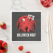 ハロウィン・ナイトの不気味な墓場ベクター スタンダードランチョンナプキン (インサイチュ)