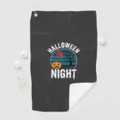 ハロウィン+ナイト+カボチャ+ツリー+ベクター ゴルフタオル (インサイチュ)