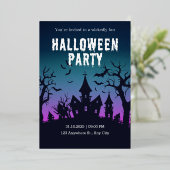ハロウィン・ナイト・パーティー招待状 箔招待状 (立ち正面)