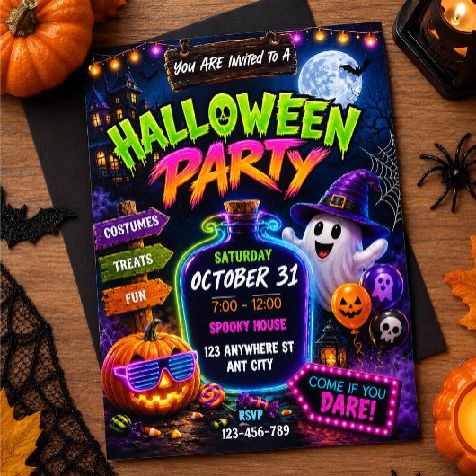 ハロウィン・ナイト・パーティー 招待状