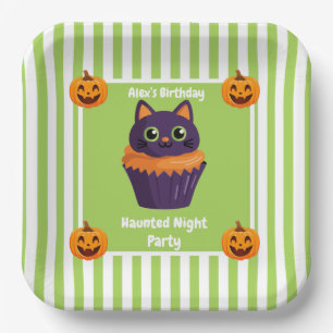 ハロウィン・ナイト・パーティー 誕生日 - ハロウィンの夜 ペーパープレート