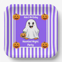 ハロウィン・ナイト・パーティー 誕生日 - ハロウィンの夜 ペーパープレート