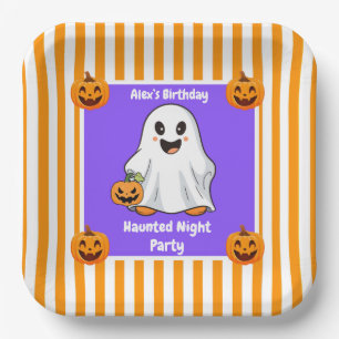 ハロウィン・ナイト・パーティー 誕生日 - ハロウィンの夜 ペーパープレート