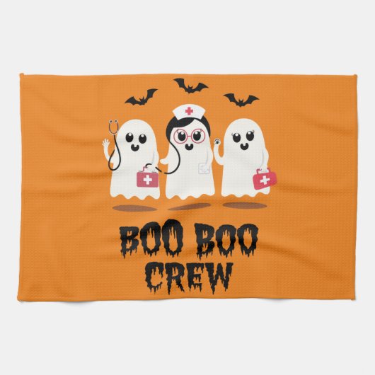 ハロウィン ナース かわいい おばけ 看護婦 キッチンタオル (横)