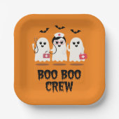 ハロウィン ナース かわいい おばけ 看護婦 ペーパープレート (正面)