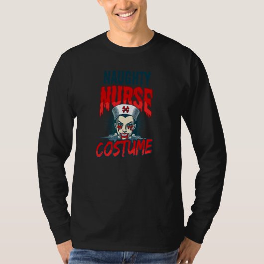 ハロウィン ナース コスチューム セクシー Tシャツ (正面)