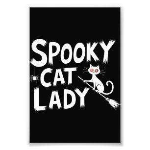 ハロウィン ネコ好きな母のためのおばけ猫のデザイン フォトプリント