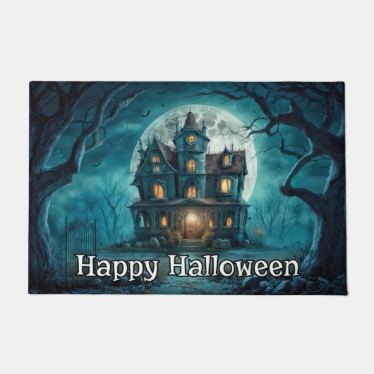 ハロウィン ハウス | ハッピー ハロウィン ドアマット (正面)