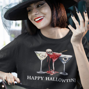 ハロウィン ハッピーハロウィンティ カクテル マーティニー Tシャツ
