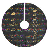 ハロウィン ハッピーハロウィン ロリポップとキャンディーのパターン ブラッシュドポリエステルツリースカート (正面)