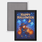 ハロウィン ハッピー カワイイ 魔法使い マグネット (正面/裏面)