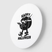 ハロウィン ハッピー ハロウィン パンプキン ラージ壁時計 (傾斜)