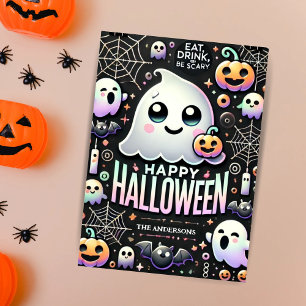 ハロウィン ハッピー ハロウィン 怖い かわいい ゴースト シーズンカード