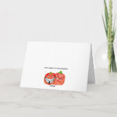 ハロウィン ハニー 折りたたみ ホリデー カード (裏面)