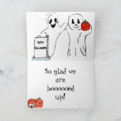 ハロウィン ハニー 折りたたみ ホリデー カード (内部)