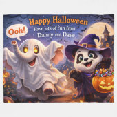 ハロウィン/ハロウィン装飾/子供/キッズ フリースブランケット (正面(横))