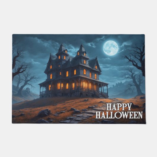 ハロウィン ハロウィン お化け屋敷 ドアマット (正面)