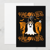 ハロウィン ハロウィン スケアリー ブー 招待状 (正面/裏面)