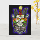 ハロウィン – ハロウィーン カード (黄色い花)