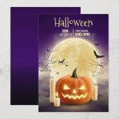 ハロウィン ハロウィーン パーティー お化け屋敷 編集可能 招待状 (正面/裏面)