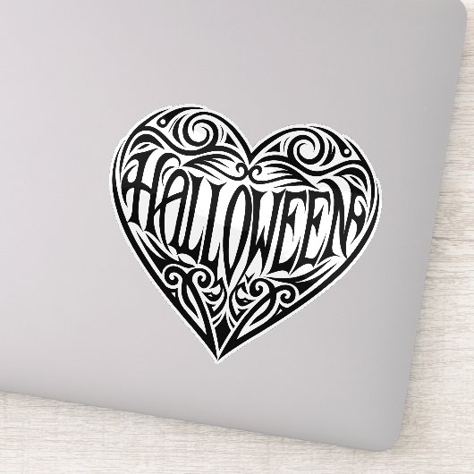 ハロウィン ハート ブラック ハート 記念日 シール (詳細)