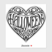 ハロウィン ハート ブラック ハート 記念日 シール (シート)