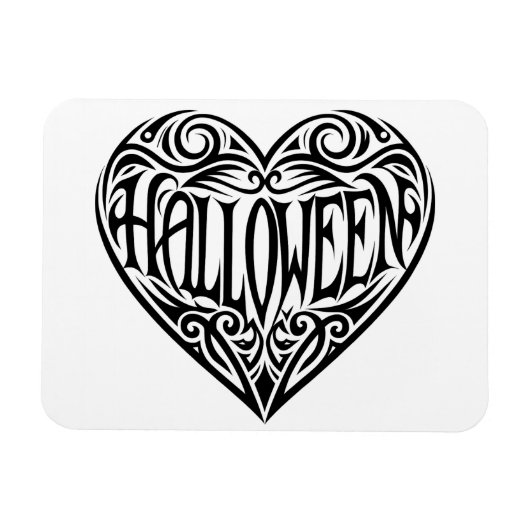 ハロウィン ハート ブラック ハート 記念日 マグネット (横)
