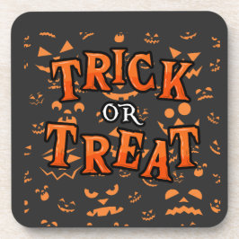 ハロウィン ハードプラスチック コースター トリック オア トリート