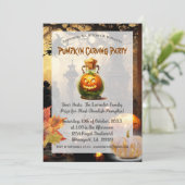 ハロウィン ハーベスト かぼちゃ彫りパーティー 招待状 (スタンド正面)