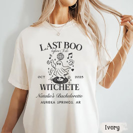 ハロウィン バチェラー パーティーのブライダルシャワー 最後のブー Tシャツ