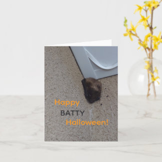ハロウィン バット ノートカード