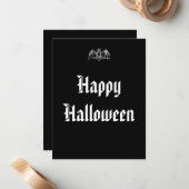 ハロウィン バット ノートカード (正面/裏面インサイチュ)