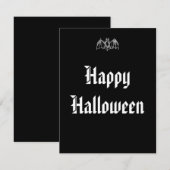 ハロウィン バット ノートカード (正面/裏面)