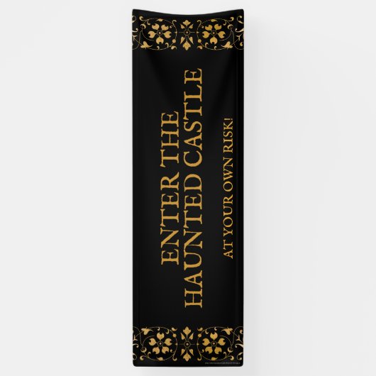 ハロウィン |バナー |家幽霊のよく出る屋 横断幕 (縦)