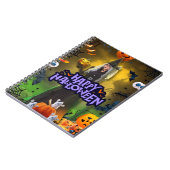 ハロウィン・バースデー招待状 Spooktacular ノートブック (左側)