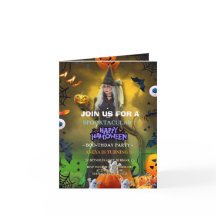 ハロウィン・バースデー招待状 Spooktacular