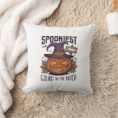 ハロウィン パンプキンシャツ ビンテージ風 彫刻 クッション (ブランケット)
