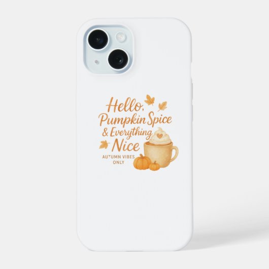 ハロウィン・パンプキンスパイスと素敵なもの フレグランスケース iPhone 15ケース (裏面)