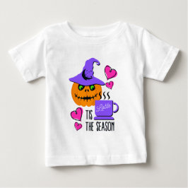 ハロウィン・パンプキンスパイス・ベビーTシャツ - かわいいベビー服 ベビーTシャツ