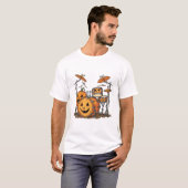 ハロウィン・パンプキンドラムセット Tシャツ (正面フル)