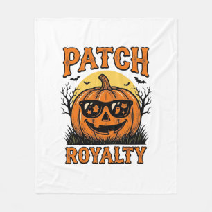 ハロウィン・パンプキンパッチ・ヴィンテージ・ジャック・オ・ランタンTシャツ フリースブランケット