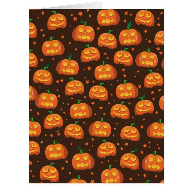 ハロウィン・パンプキンヘッド柄 (正面)