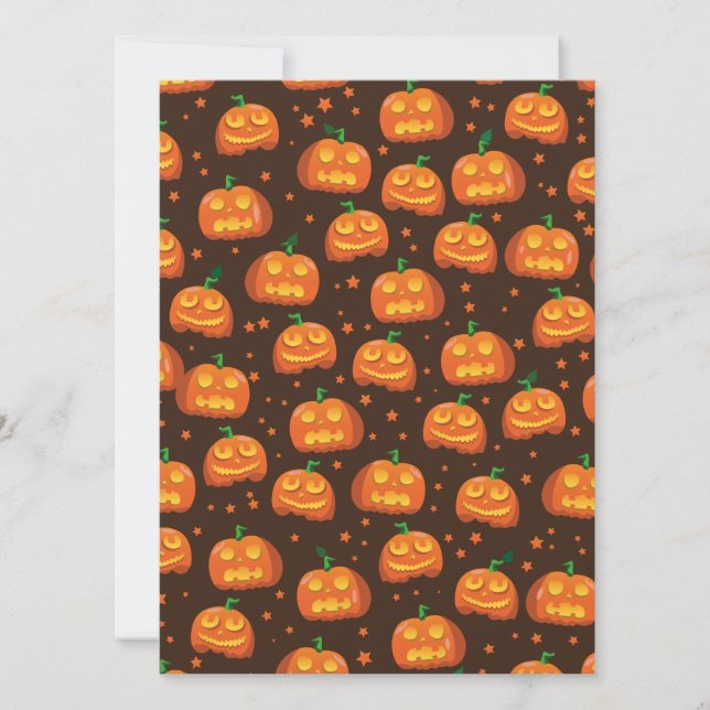 ハロウィン・パンプキンヘッド柄 (正面)