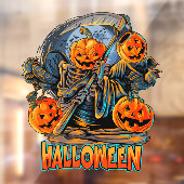 ハロウィン・パンプキンヘッド 死神 ウィンドウサイン (シート2)