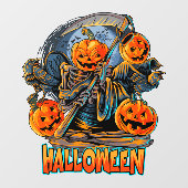 ハロウィン・パンプキンヘッド 死神 ウィンドウサイン (シート)