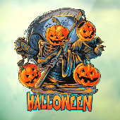 ハロウィン・パンプキンヘッド 死神 ウィンドウサイン (シート3)