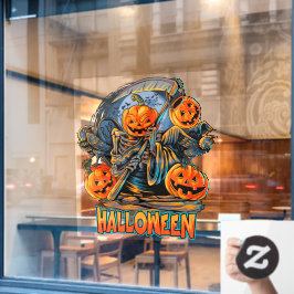 ハロウィン・パンプキンヘッド 死神 ウィンドウサイン