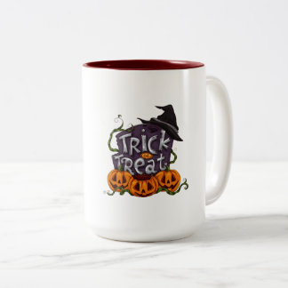 ハロウィン パンプキンマグカップ Trick or Treat – かわいい魔女 ツートーンマグカップ