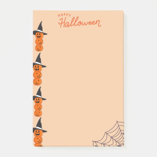ハロウィン パンプキン付箋 ポストイット (正面)