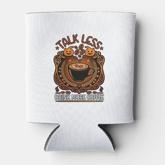 ハロウィン パンプキン カップ Talk Less Drink More 缶クーラー (正面)